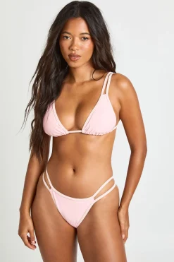 Ensemble Bikini Triangle à Double Bretelles et Culotte de Bikini