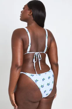 Ensemble Bikini Triangle À Imprimé Vichy Grande Taille