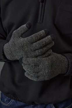 Ensemble Bonnet et Gants Tricotés Anthracite