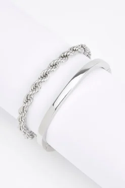 boohoo Ensemble Bracelet Chaîne Et Jonc< Bracelets