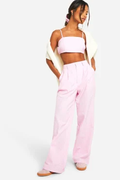 boohoo Ensemble bralette rayé et chouchou assorti<Femme Tops