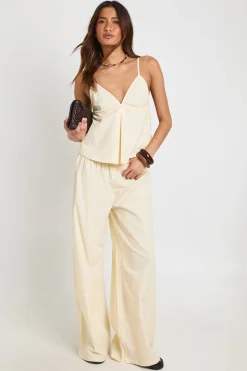Ensemble Caraco Et Pantalon Large En Popeline
