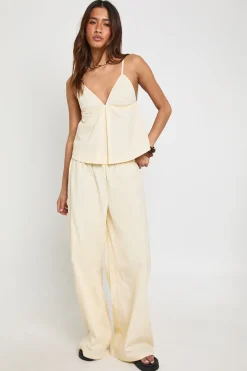 Ensemble Caraco Et Pantalon Large En Popeline