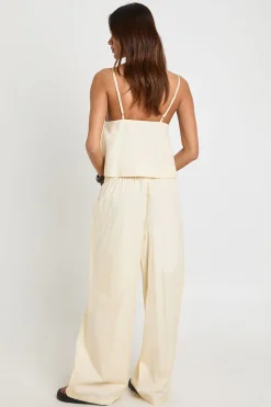 Ensemble Caraco Et Pantalon Large En Popeline