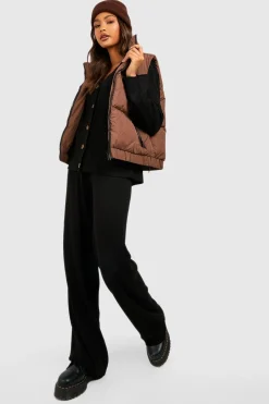 boohoo Ensemble cardigan boutonné en tricot côtelé et pantalon<Femme Pulls Et Gilets|Toutes Les Mailles