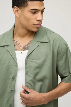 Ensemble Chemise Ample Et Pantalon Décontracté En Mélange De Lin De Vacances