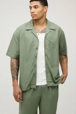 Ensemble Chemise Ample Et Pantalon Décontracté En Mélange De Lin De Vacances