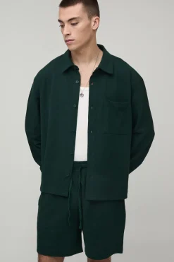 Ensemble Chemise Ample Oversize Et Short Décontracté