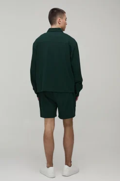 Ensemble Chemise Ample Oversize Et Short Décontracté