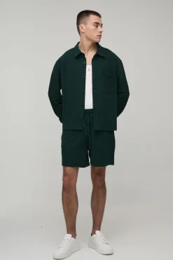 Ensemble Chemise Ample Oversize Et Short Décontracté