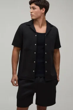 boohooMAN Ensemble Chemise Coupe Regular Et Short Ample En Scuba<Homme Ensembles