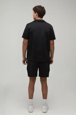 boohooMAN Ensemble Chemise Coupe Regular Et Short Ample En Scuba<Homme Ensembles