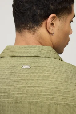 Ensemble Chemise Et Pantalon À Plis Irréguliers Coupe Régulière Col Châle Profond