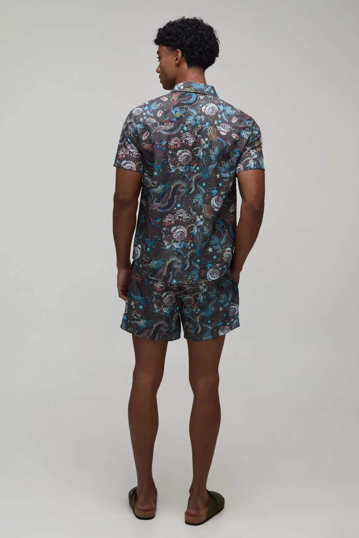Ensemble Chemise Et Short Coupe Regular À Imprimé Dragon