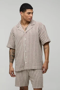 Ensemble Chemise Et Short Oversize À Tissage Ajouré