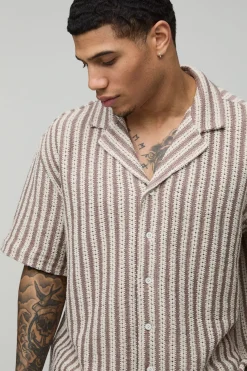 Ensemble Chemise Et Short Oversize À Tissage Ajouré