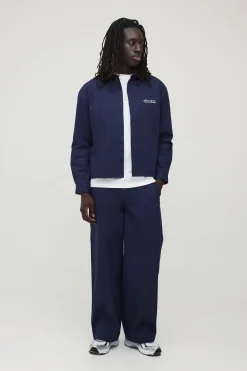boohooMAN Ensemble Chemise Oversize Brodée En Sergé Souple Et Pantalon Ample<Homme Ensembles