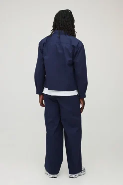 boohooMAN Ensemble Chemise Oversize Brodée En Sergé Souple Et Pantalon Ample<Homme Ensembles