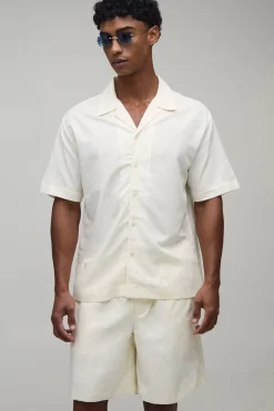 Ensemble Chemise Oversize Et Pantalon Large À Taille Ajustable