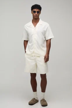 Ensemble Chemise Oversize Et Pantalon Large À Taille Ajustable