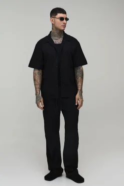Ensemble Chemise Oversize Et Pantalon Décontracté En Mélange De Lin Tall Holiday
