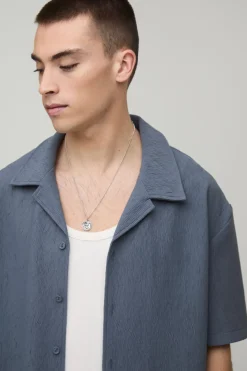 Ensemble Chemise Oversize Et Short Plissé Mi-long Coupe Décontractée