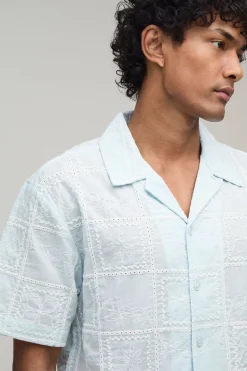 boohooMAN Ensemble Chemise Oversize Et Short Décontracté À Motif Carreaux Brodés<Homme Ensembles