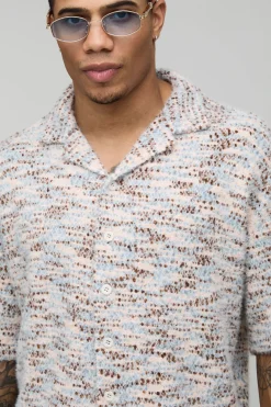 Ensemble Chemise Oversize Et Short Décontracté En Bouclé Brossé
