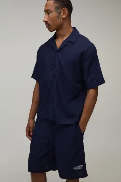 Ensemble Chemise Oversize Et Short Brodés Édition Limitée