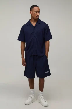 Ensemble Chemise Oversize Et Short Brodés Édition Limitée
