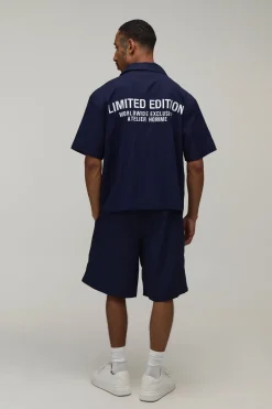 Ensemble Chemise Oversize Et Short Brodés Édition Limitée