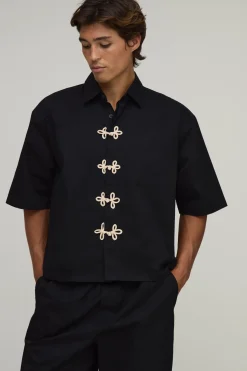 Ensemble Chemise Oversize À Manches Courtes Et Pantalon Large