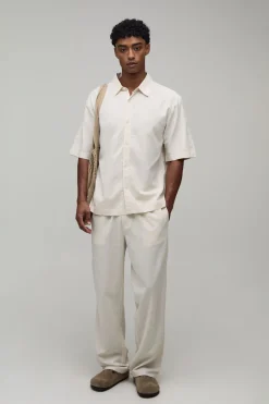 Ensemble Chemise Oversize À Manches Courtes Imprimé Fruits Et Pantalon Ample