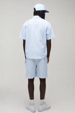 Ensemble Chemise Oversize À Rayures Et Short Ample