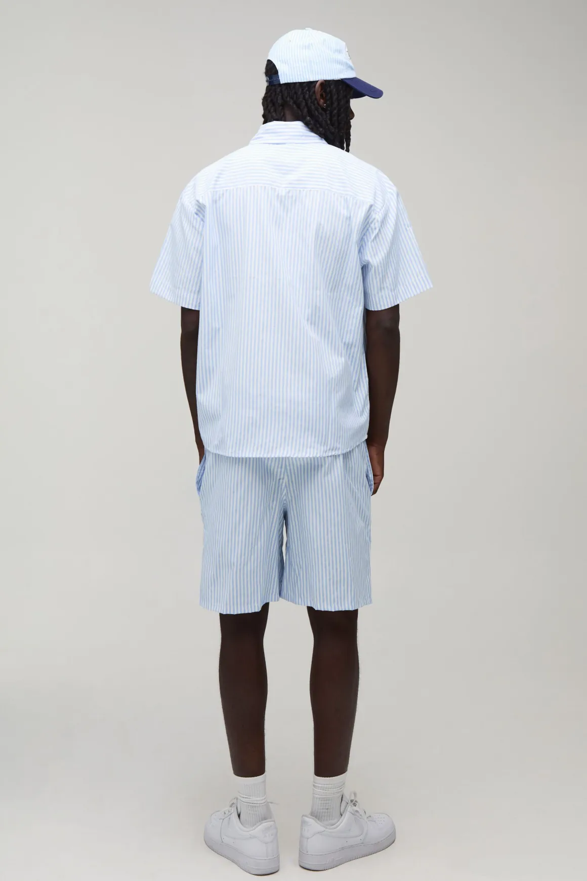 Ensemble Chemise Oversize À Rayures Et Short Ample