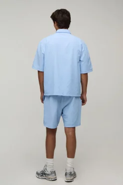 Ensemble Chemise Oversize, Short Et Cravate