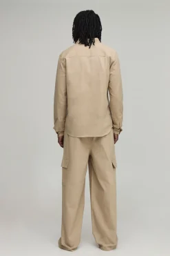 Ensemble Chemise Regular Et Pantalon Cargo Coupe Droite Tall