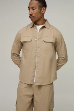 Ensemble Chemise Regular Et Pantalon Cargo Coupe Droite