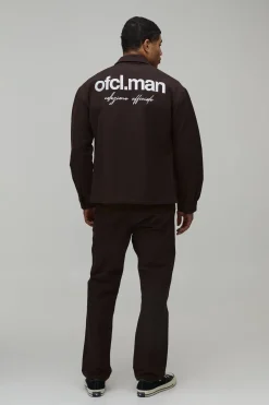 Ensemble Chemise Surchemise Zippée Régulière En Sergé Texturé Et Pantalon Droit