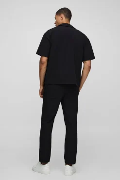 Ensemble Chemise Technique Stretch Coupe Régulière & Pantalon Fuselé