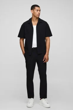 Ensemble Chemise Technique Stretch Coupe Régulière & Pantalon Fuselé