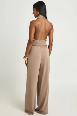 Ensemble Col Bénitier Haut Et Taille Froncée