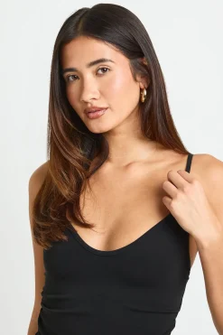 Ensemble Coord Haut Décolleté Cœur Et Pantalon Évasé Taille Repliée Premium Effet Lavé