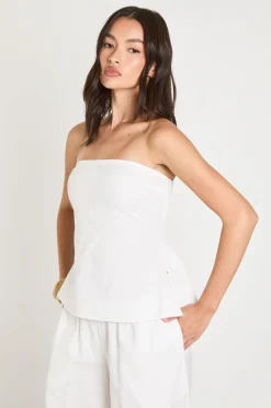 Ensemble Coordonné Bandeau Et Pantalon Large Effet Lin