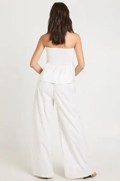 Ensemble Coordonné Bandeau Et Pantalon Large Effet Lin