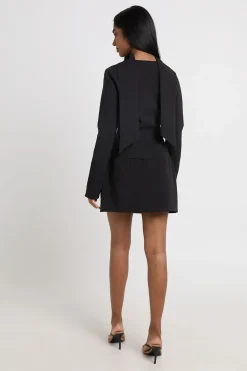 boohoo Ensemble Coordonné Blazer Ajusté À Agrafes Et Mini-jupe<Femme Ensembles