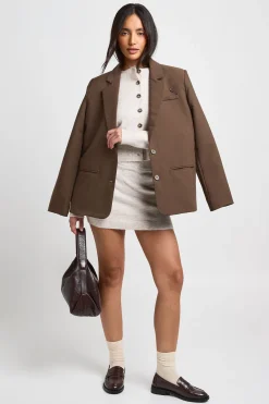 boohoo Ensemble Coordonné Cardigan Court En Maille Et Mini-jupe<Femme Pulls Et Gilets|Toutes Les Mailles
