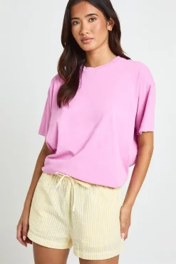 boohoo Ensemble Coordonné Chemise À Manches Courtes À Rayures Et Short Tall<Femme Ensembles