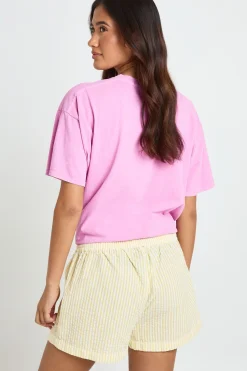boohoo Ensemble Coordonné Chemise À Manches Courtes À Rayures Et Short Tall<Femme Ensembles