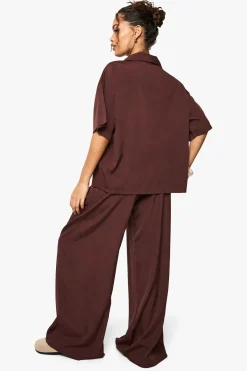 Ensemble coordonné chemise oversize